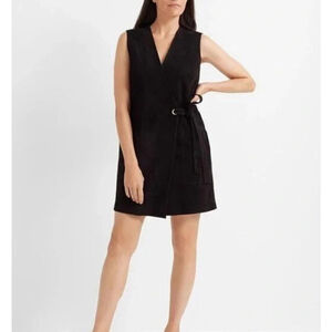 Club Monaco Black Suede Dress Size Small